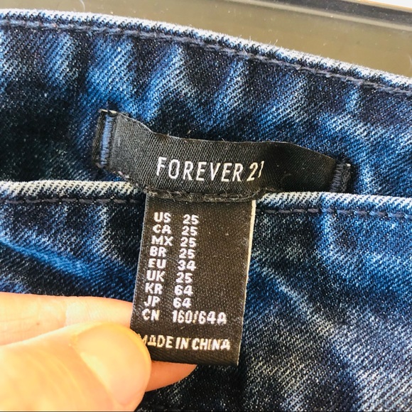 Forever 21 High Waisted Wide Leg Jeans - Women's 25 - Picture 2 of 7